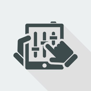 dokunmatik ekran basit simgesi