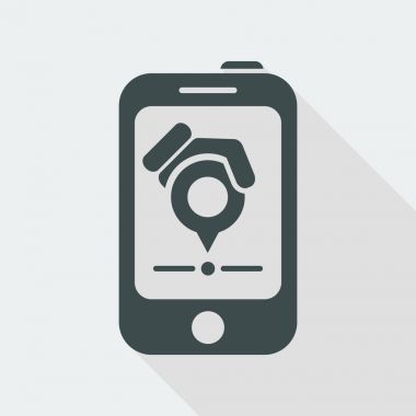 Smartphone navigasyon sistem kutsal kişilerin resmi