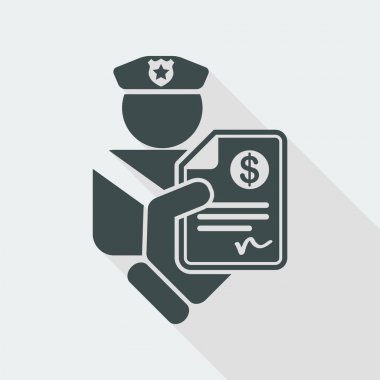 Polis düz simgesi 