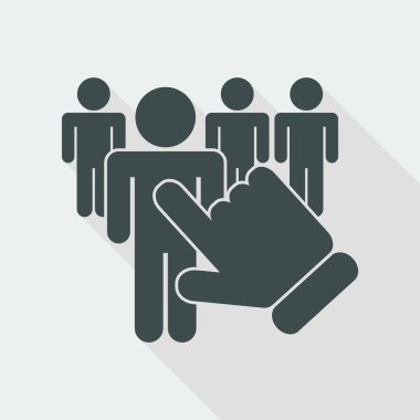 People selection icon clipart