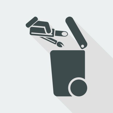 Atık toplama simgesini ayır 