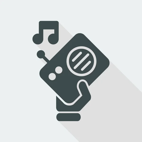 Enkele radio pictogram — Stockvector