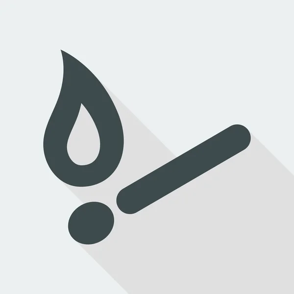 Single fire icon — Stock Vector