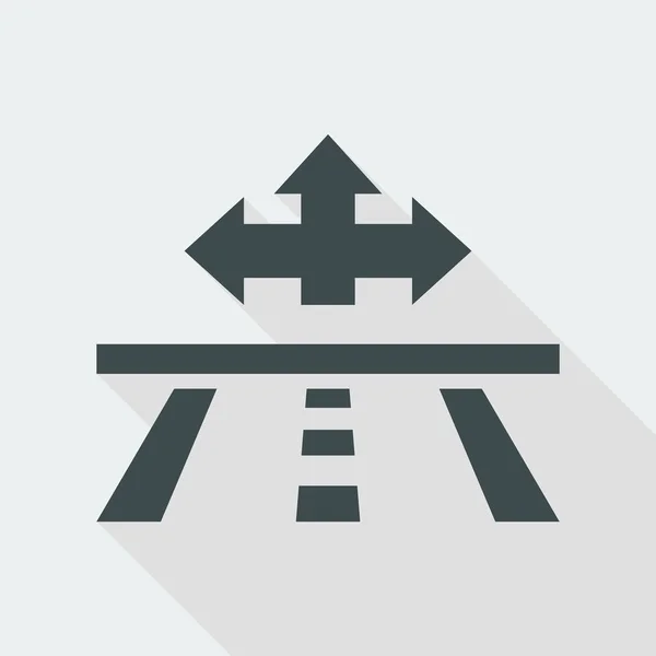 Icône de direction de route — Image vectorielle