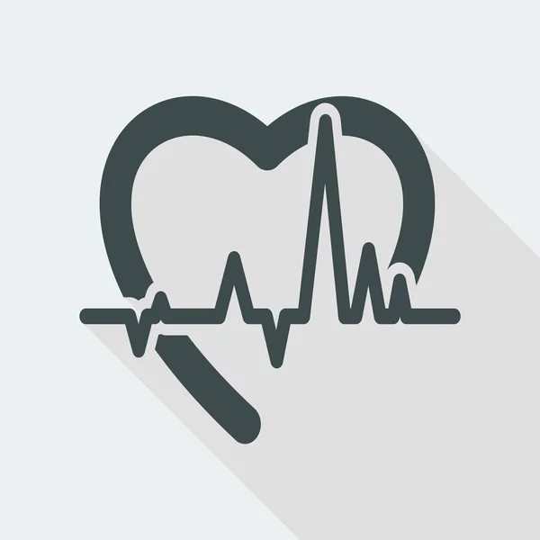 Single isolated heart icon — Stock Vector