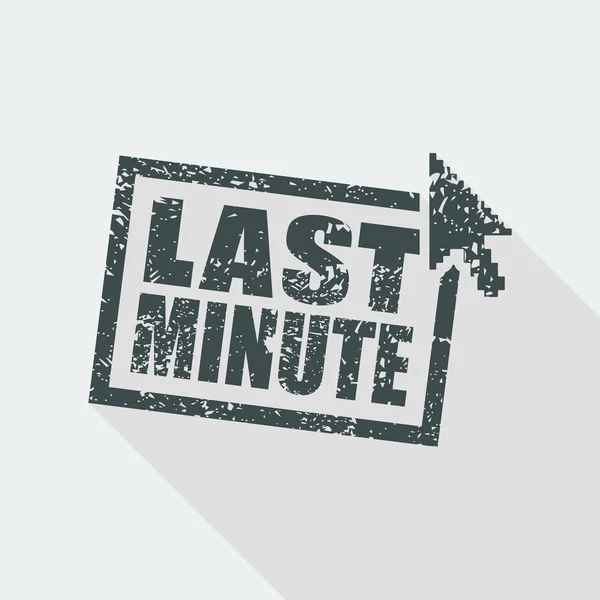 "Last Minute "icoon — Stockvector