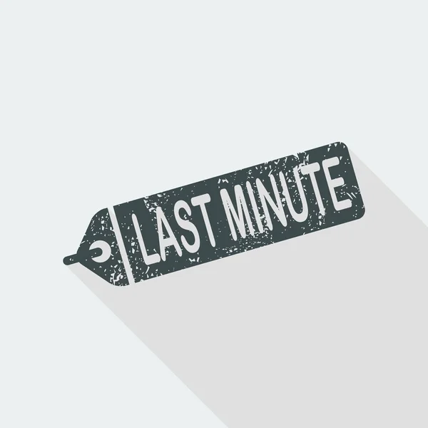 Last minute etykieta ikona — Wektor stockowy