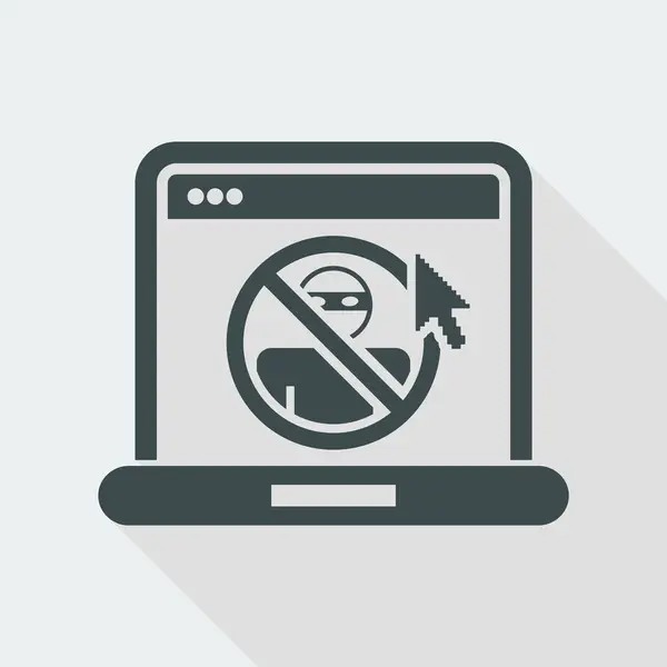 Icono de protección de acceso web — Archivo Imágenes Vectoriales