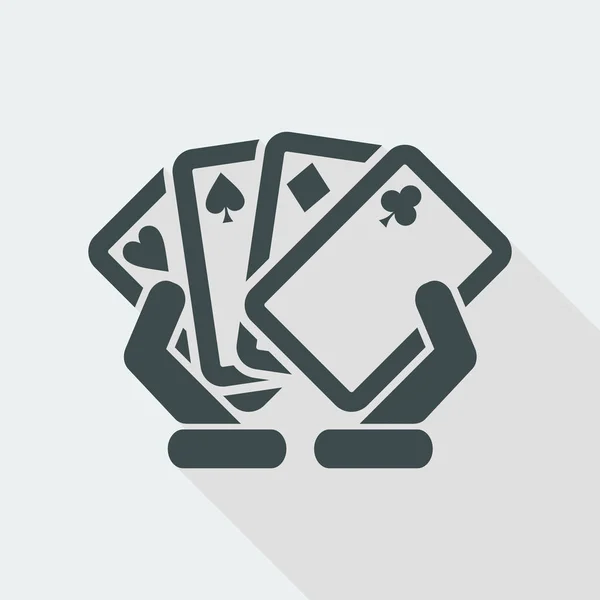 Pokerspiel-Ikone — Stockvektor