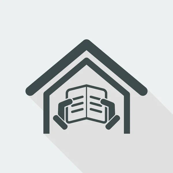 Bibliotheek concept pictogram — Stockvector