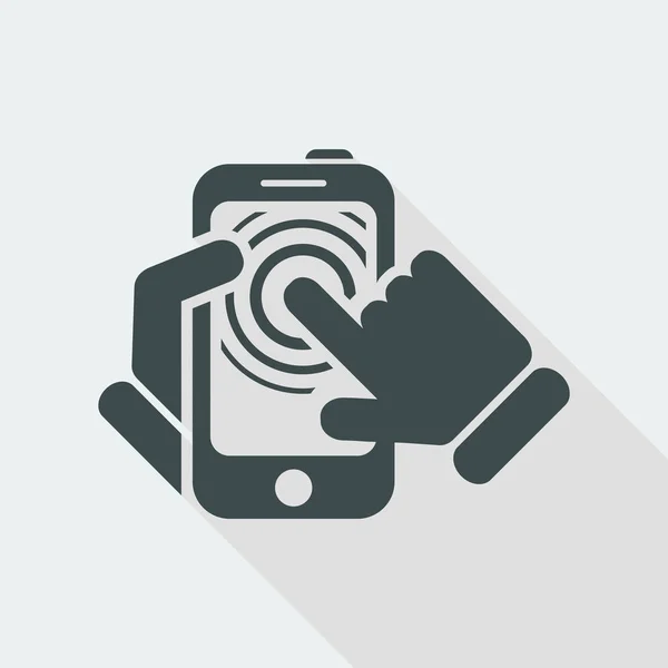 Ikona dotykové obrazovky smartphone — Stockový vektor