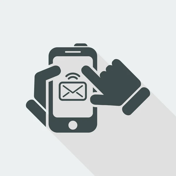 Smartphone mail icon — Stock Vector