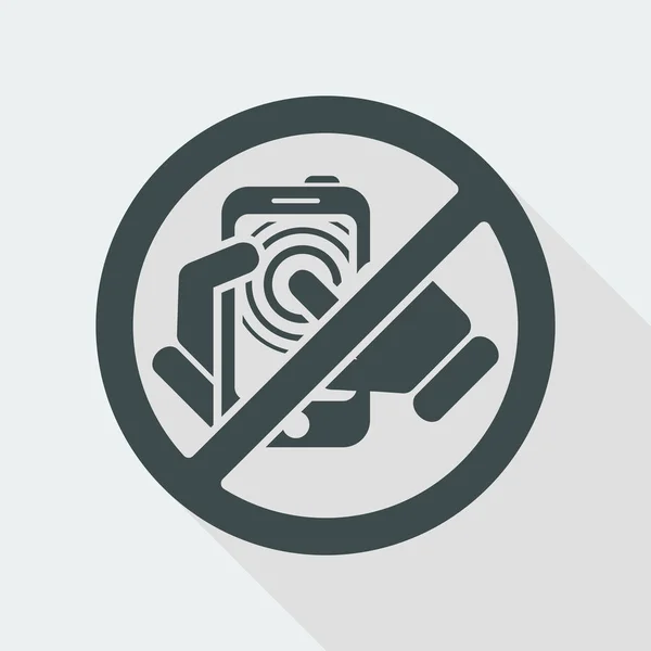 Icono de teléfono inteligente prohibido — Vector de stock