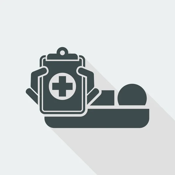 Ziekenhuis kamer pictogram — Stockvector