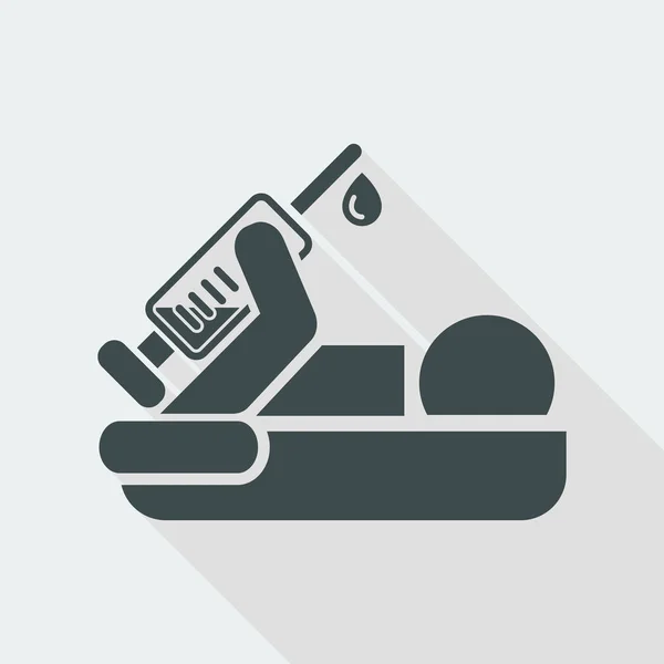 Spuit platte pictogram — Stockvector