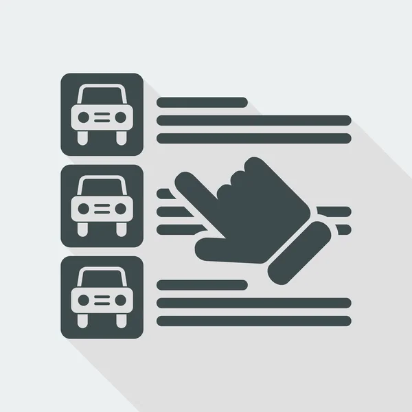 Diseño del icono del coche — Vector de stock