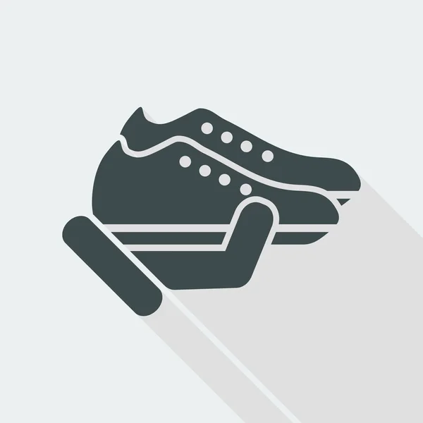 Sapato ícone plana — Vetor de Stock