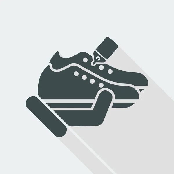 Sapatos simples loja ícone — Vetor de Stock