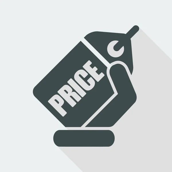 Etiqueta precio icono — Vector de stock