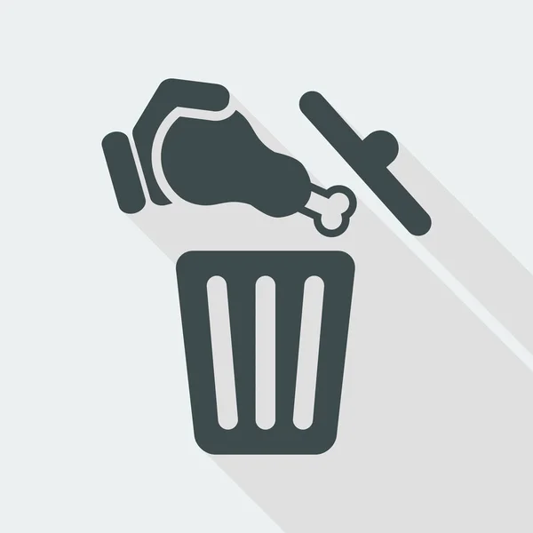ゴミ箱の web アイコン — ストックベクタ