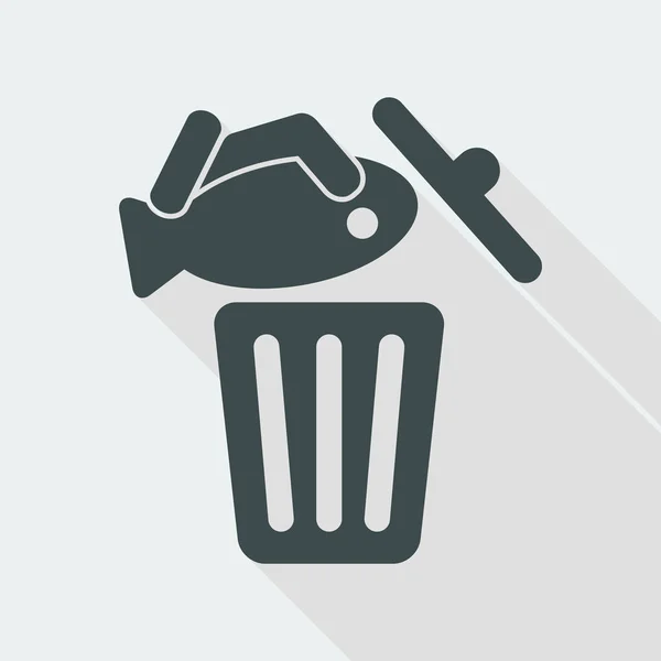 Εικονίδιο web σκουπίδια — Διανυσματικό Αρχείο