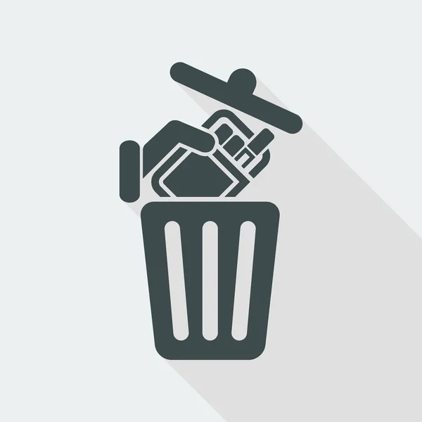 Trash Web-Ikone — Stockvektor