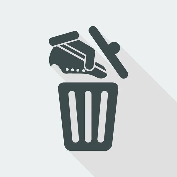 Basura icono web — Archivo Imágenes Vectoriales