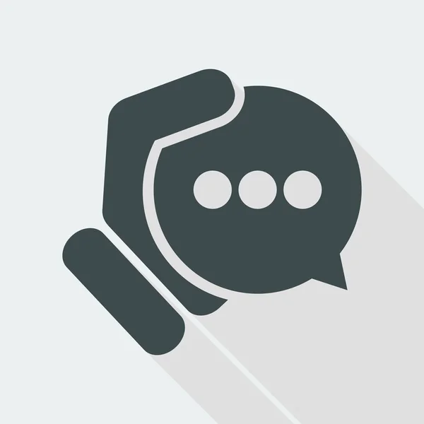 Chat web pictogram — Stockvector