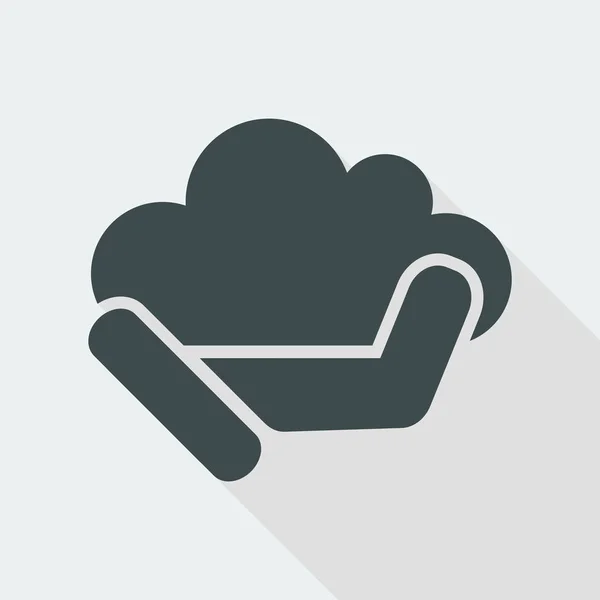 Cloud computing pictogram — Stockvector