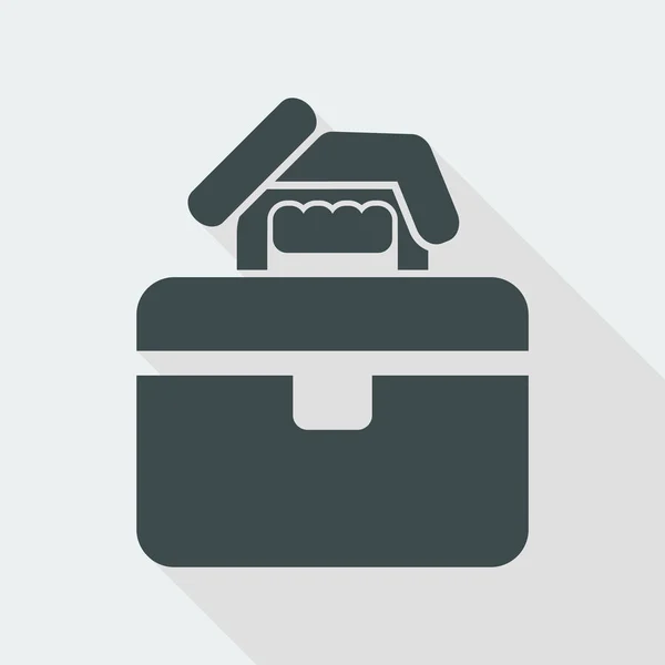 Professional bag icon — Stock Vector