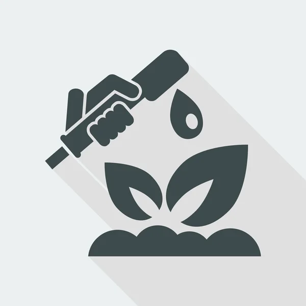 Icono de planta de riego — Vector de stock