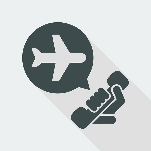 Ikona infolinia lotniska — Wektor stockowy