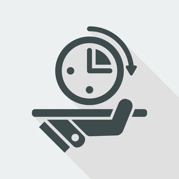 Ícone de tempo para serviço —  Vetores de Stock