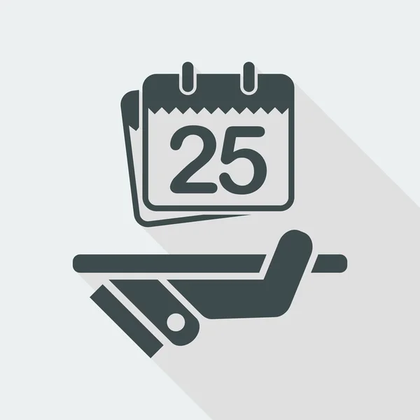 Planner datumpictogram — Stockvector