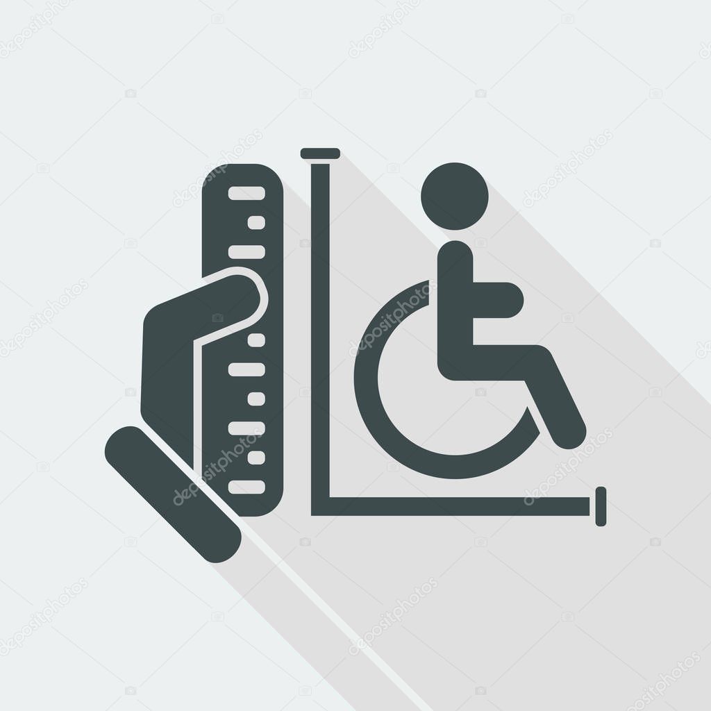 Disabled access area icon