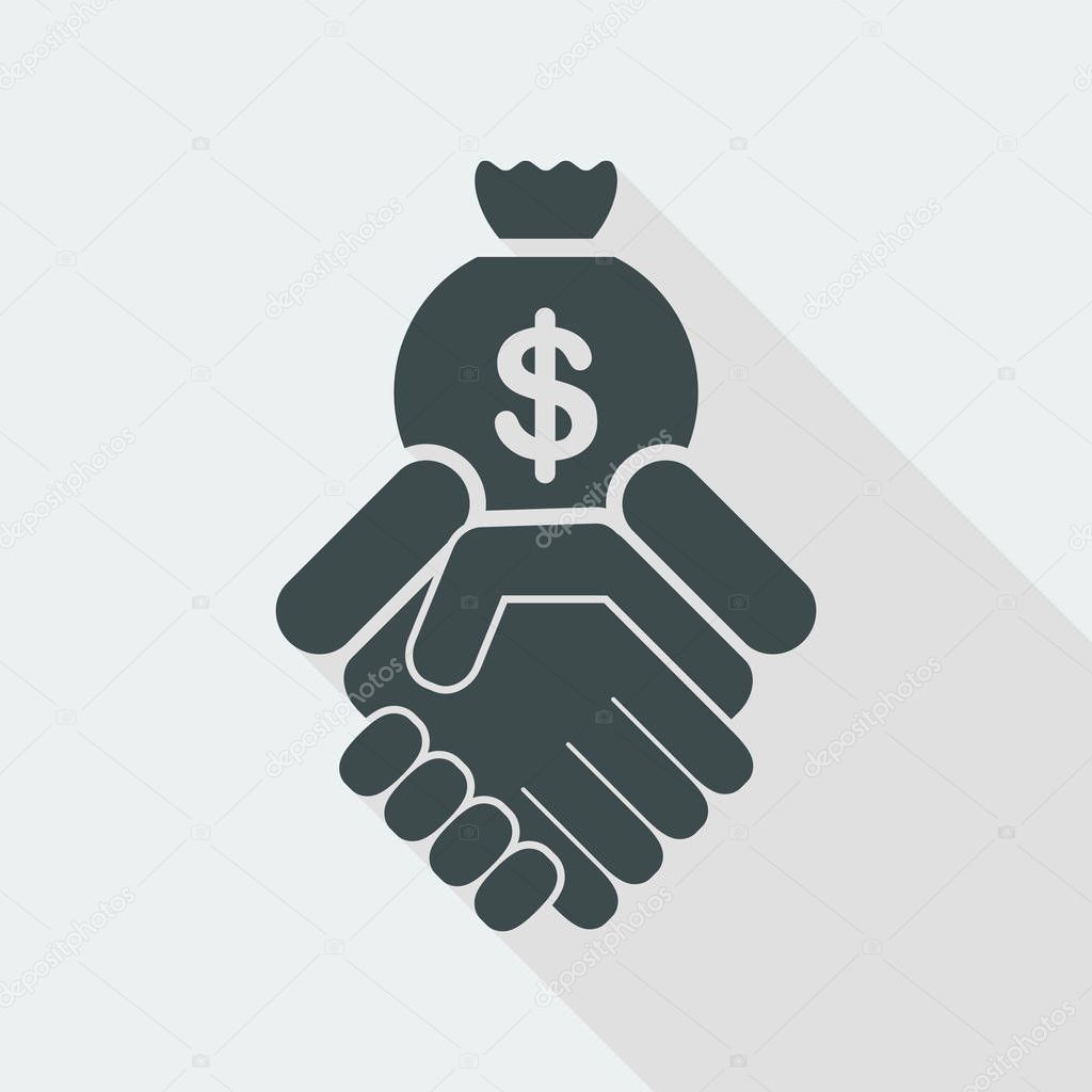 Financial agreement icon