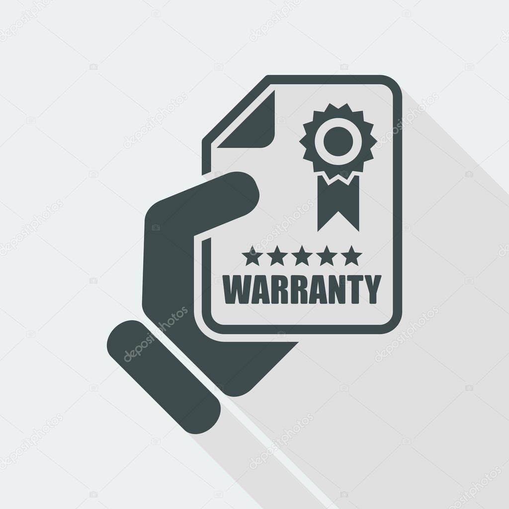 Warranty in hand  icon