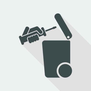 Atık toplama simgesini ayır