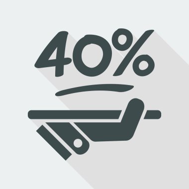 indirim etiketi simgesi