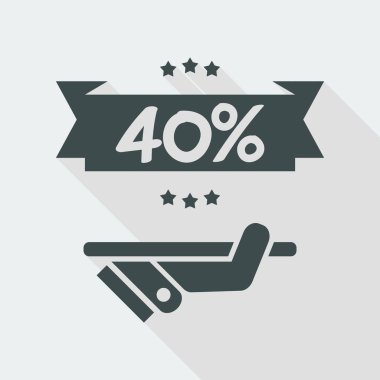 Satılık etiket simgesi