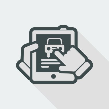 Araç web tablet simgesine