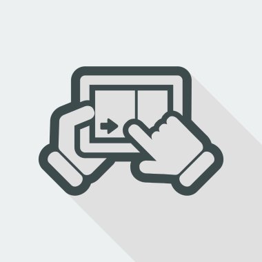 dokunmatik sürgülü simgesi