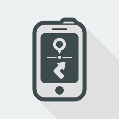 Smartphone navigasyon sistem kutsal kişilerin resmi