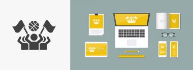 Spor destekçileri - simge