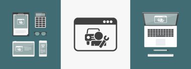 Yardım araba uygulama veya Web sitesi 