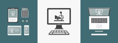 Araba kazasında yardım Servisi simgesini 