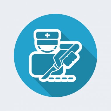 Cerrah bistoury simgesi 