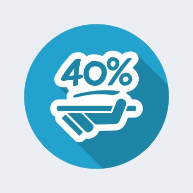 indirim etiketi simgesi