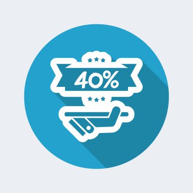 indirim etiketi simgesi