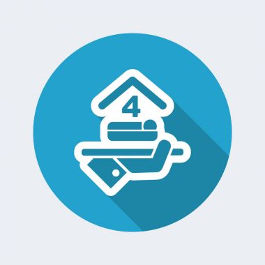 Otel ikonu. Dört yatak odalı..